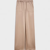 Pantalone largo in raso