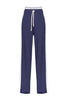 Pantalone felpa ampio con banda laterale