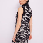 Abito collo alto jacquard animalier 421BD13007 425032-01 GAUDI' 