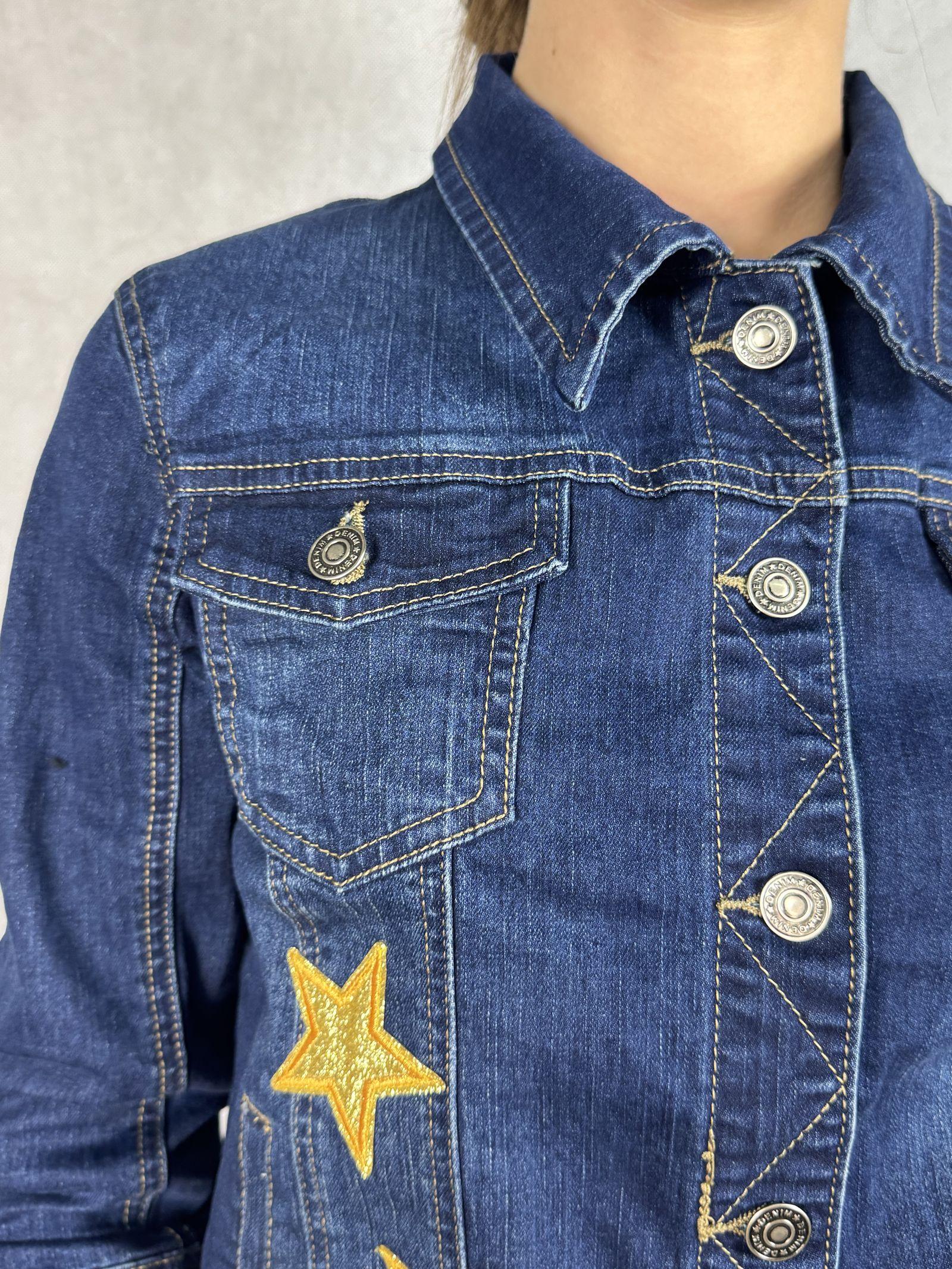 Giubbotto corto in denim con orsetti 515803JC759ORSETTO DENIM OFELIA 