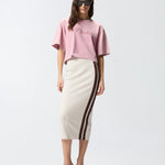 Gonna felpa con bande laterali 106338A34D C44 PINKO 