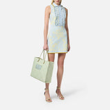 Abito in jacquard floreale con rouches - Elisabetta Franchi AM44Q51E2 DL5 ELISABETTA FRANCHI 