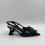 Slingback fibbie nere