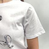 T-shirt girocollo Topolino -TopTee TP525 BIANCO TOP-TEE 