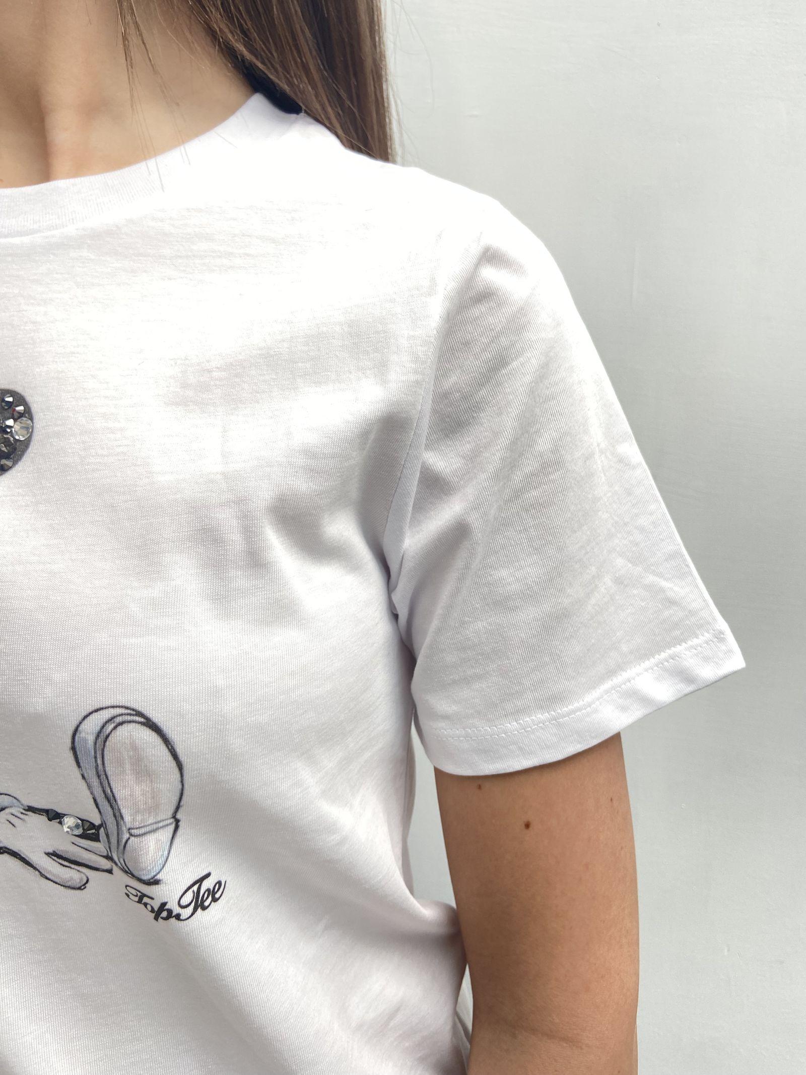 T-shirt girocollo Topolino -TopTee TP525 BIANCO TOP-TEE 