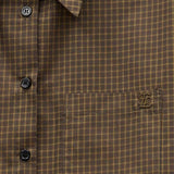 Camicia a quadretti EFW250101 VERDEKAKI ELEH 