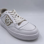 Sneakers tennis in pelle con dettagli metallizzati SS0049P035 ZHC PINKO 