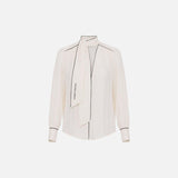 Camicia con sciarpa - Elisabetta Franchi CA10451E2 E84 ELISABETTA FRANCHI 