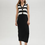 Abito in maglia bicolore - LolaCasademunt LS2516001 1BN LOLA 