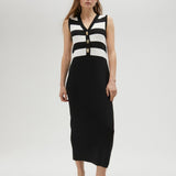 Abito in maglia bicolore - LolaCasademunt LS2516001 1BN LOLA 