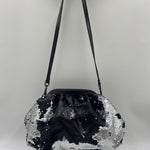 Borsa hobo paillettes argento nero - Ofelia AR027P ARGENTO OFELIA 