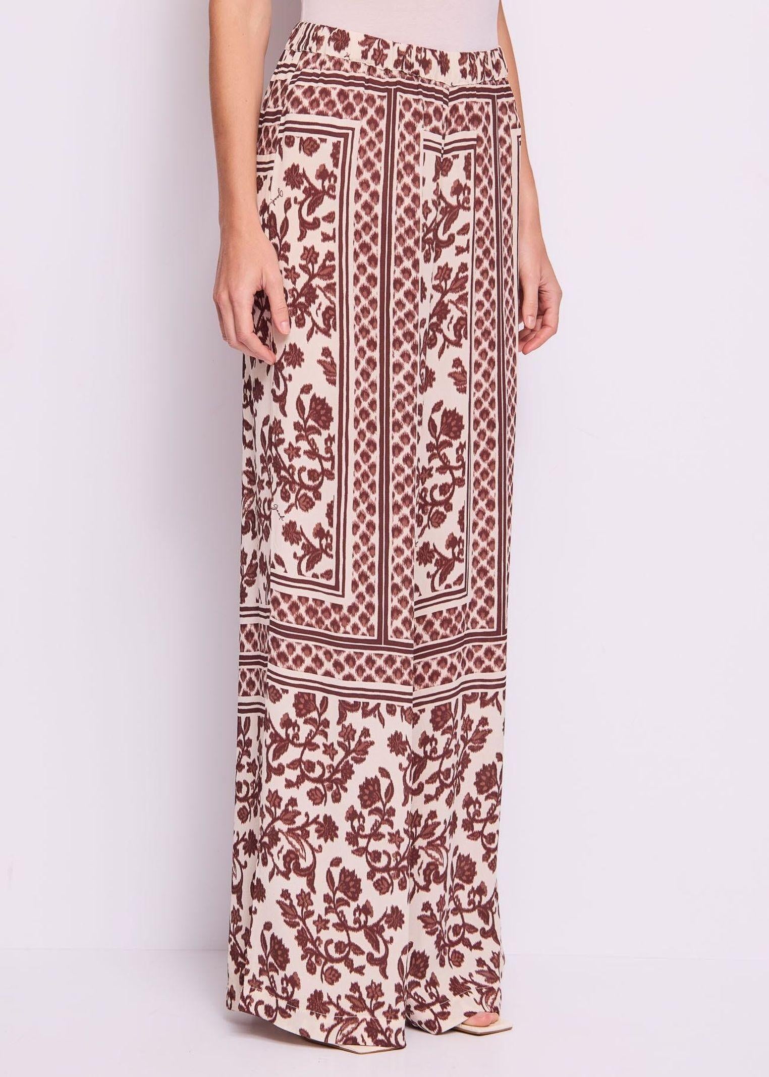 Pantalone stampa floreale 511FD25013 51102101 GAUDI' 