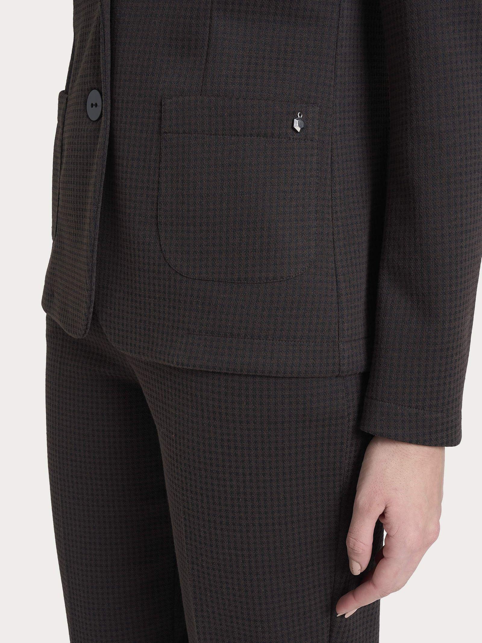 Giacca con micro check DR49GAFW25 A75F RAGNO 