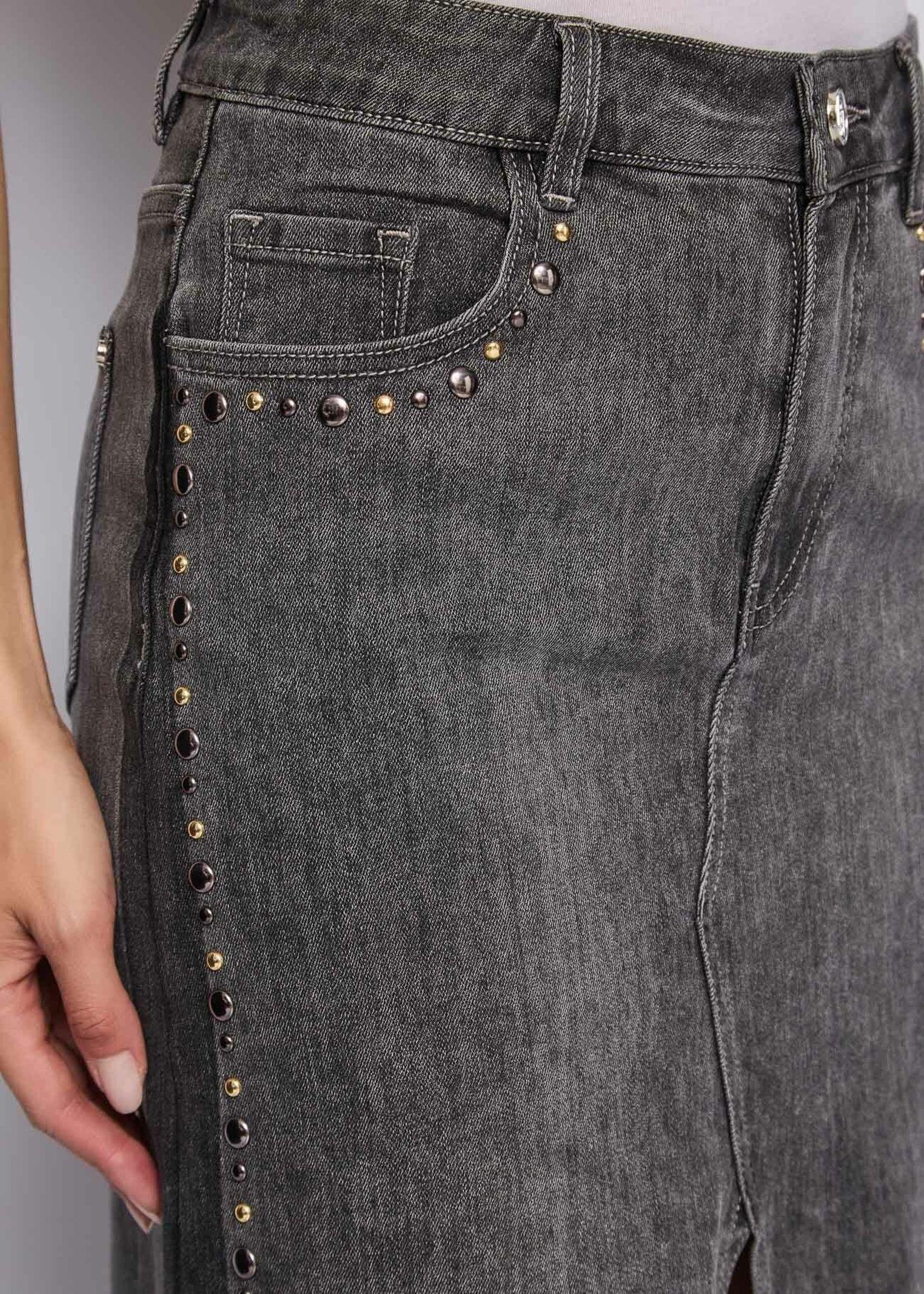 Gonna longuette con borchie 521BD76004 00 GAUDI' 