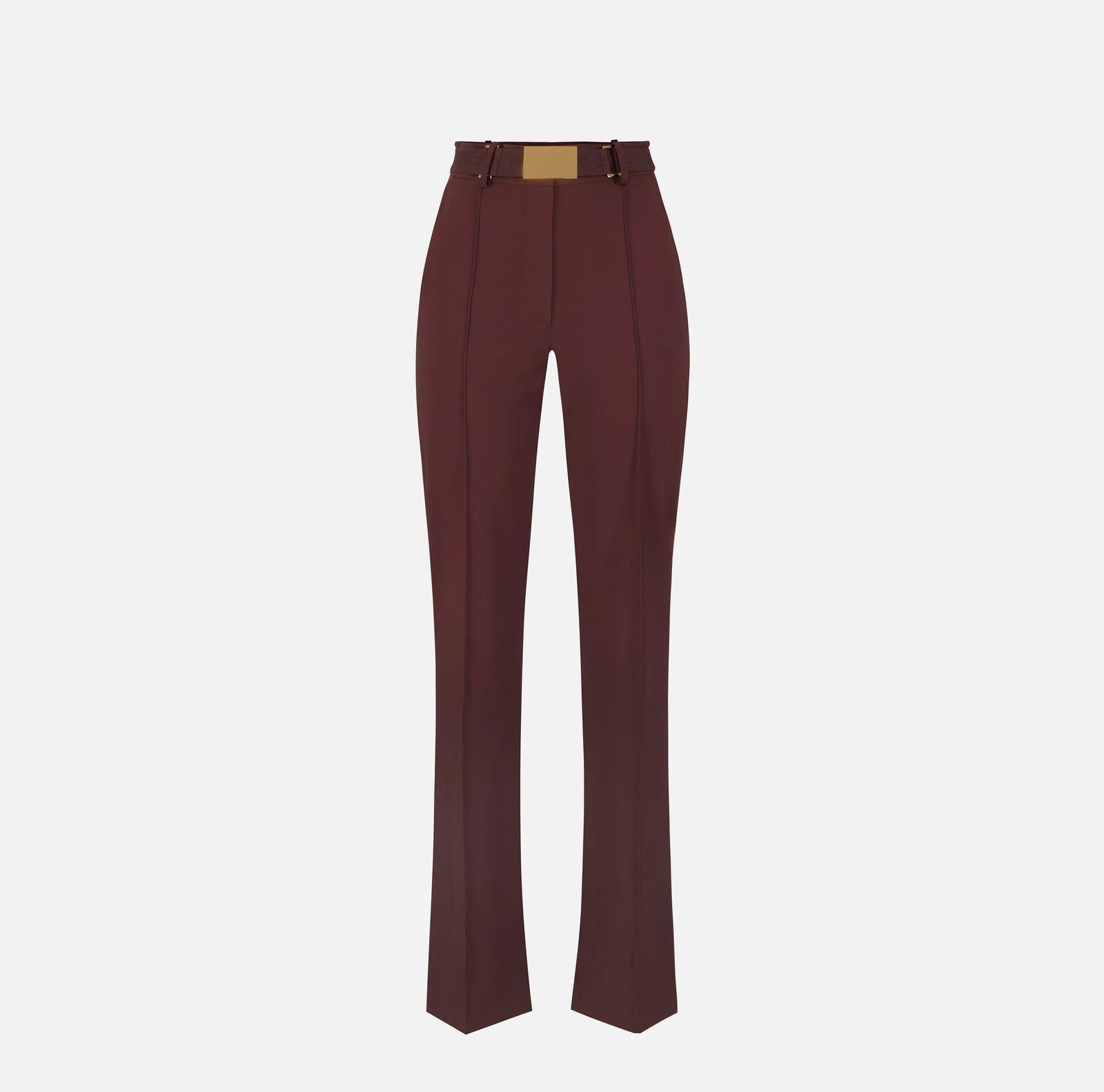 Pantalone in tessuto tecnico - Elisabetta Franchi PA17261E2 644 ELISABETTA FRANCHI 