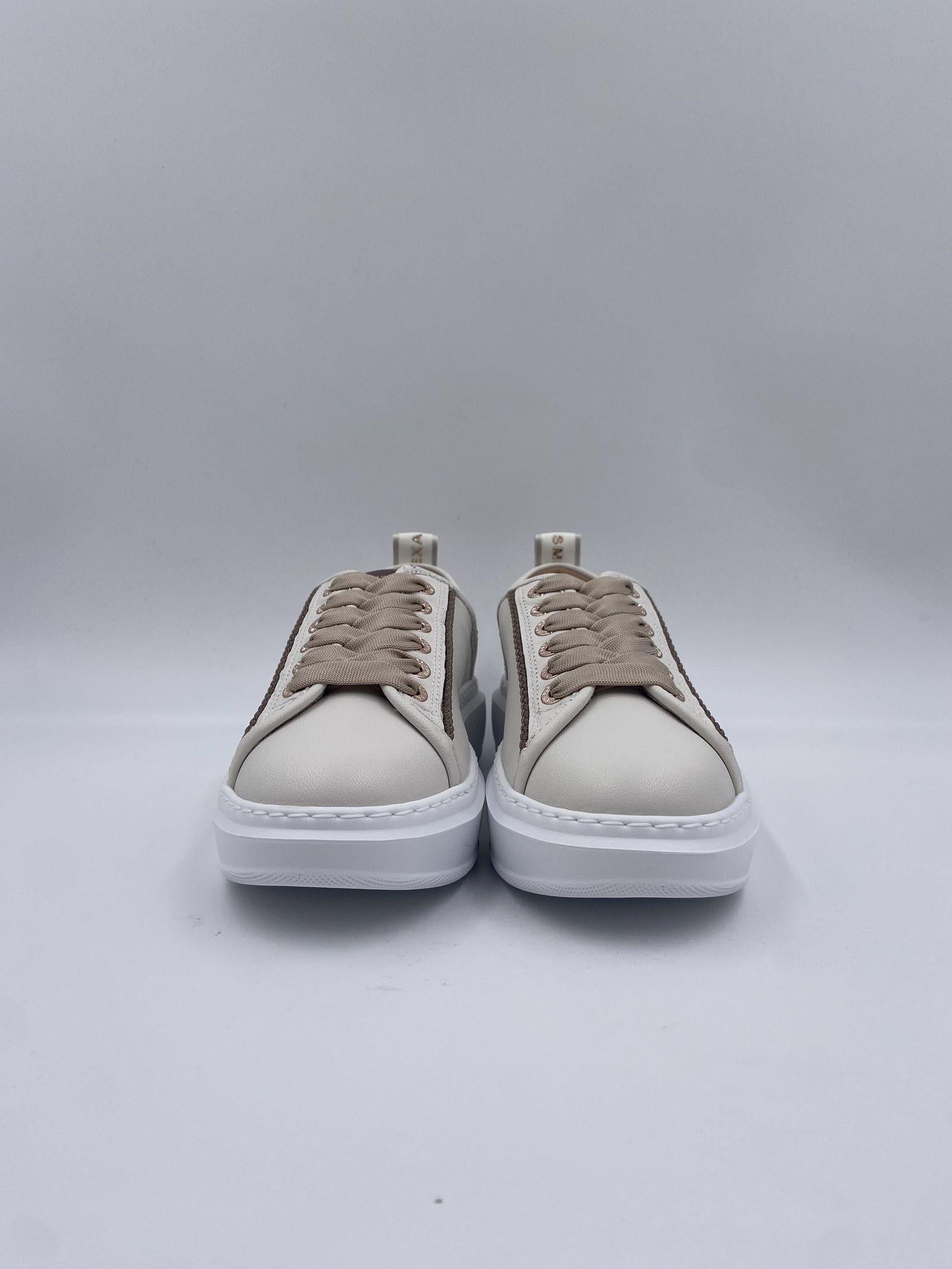 Sneakers Wembley White Dark Brown - Alexander Smith ASBBWYW 0076 WDB ALEXANDER SMITH 