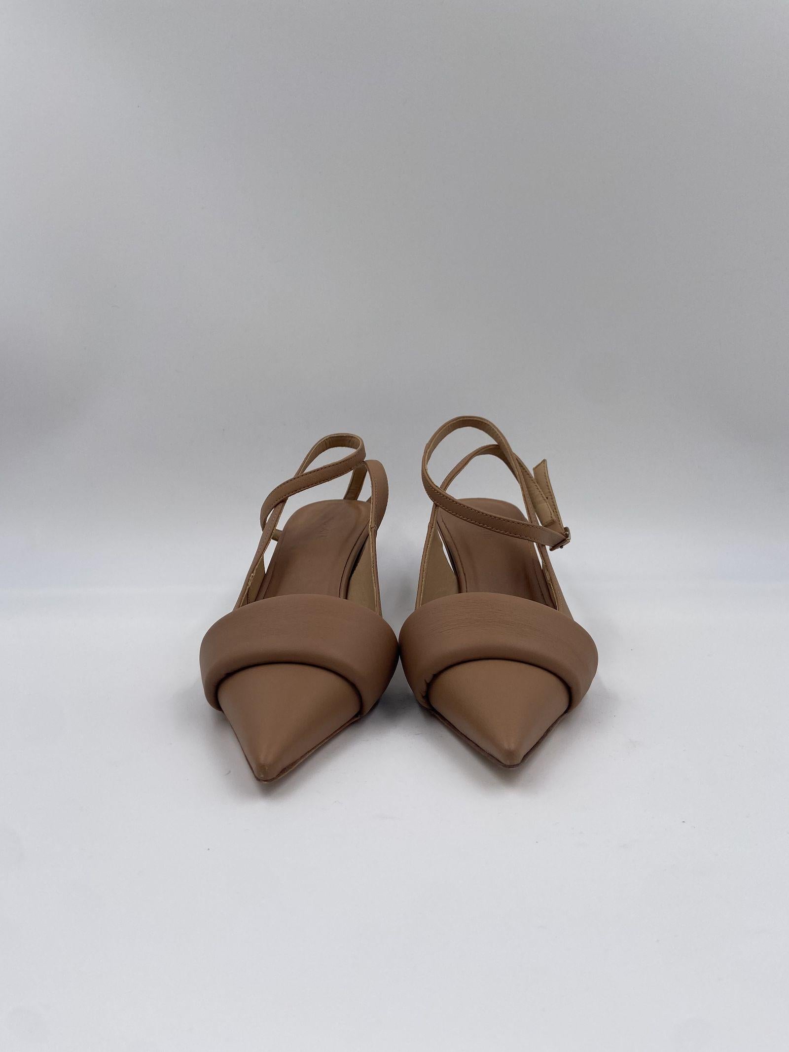 Sandalo slingback in pelle 1A4102D 112 VIC MATIE' 
