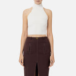 Top a costine con cuore - Elisabetta Franchi TK33S51E2 360 ELISABETTA FRANCHI 