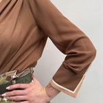 Blusa body - Elisabetta Franchi CB01006E2 K85 ELISABETTA FRANCHI 