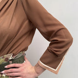 Blusa body - Elisabetta Franchi CB01006E2 K85 ELISABETTA FRANCHI 