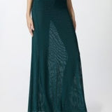 Gonna lunga in tulle con strass