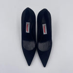 Dècolletè in pelle scamosciata 2470 NERO SPAZIO MODA 