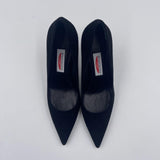 Dècolletè in pelle scamosciata 2470 NERO SPAZIO MODA 