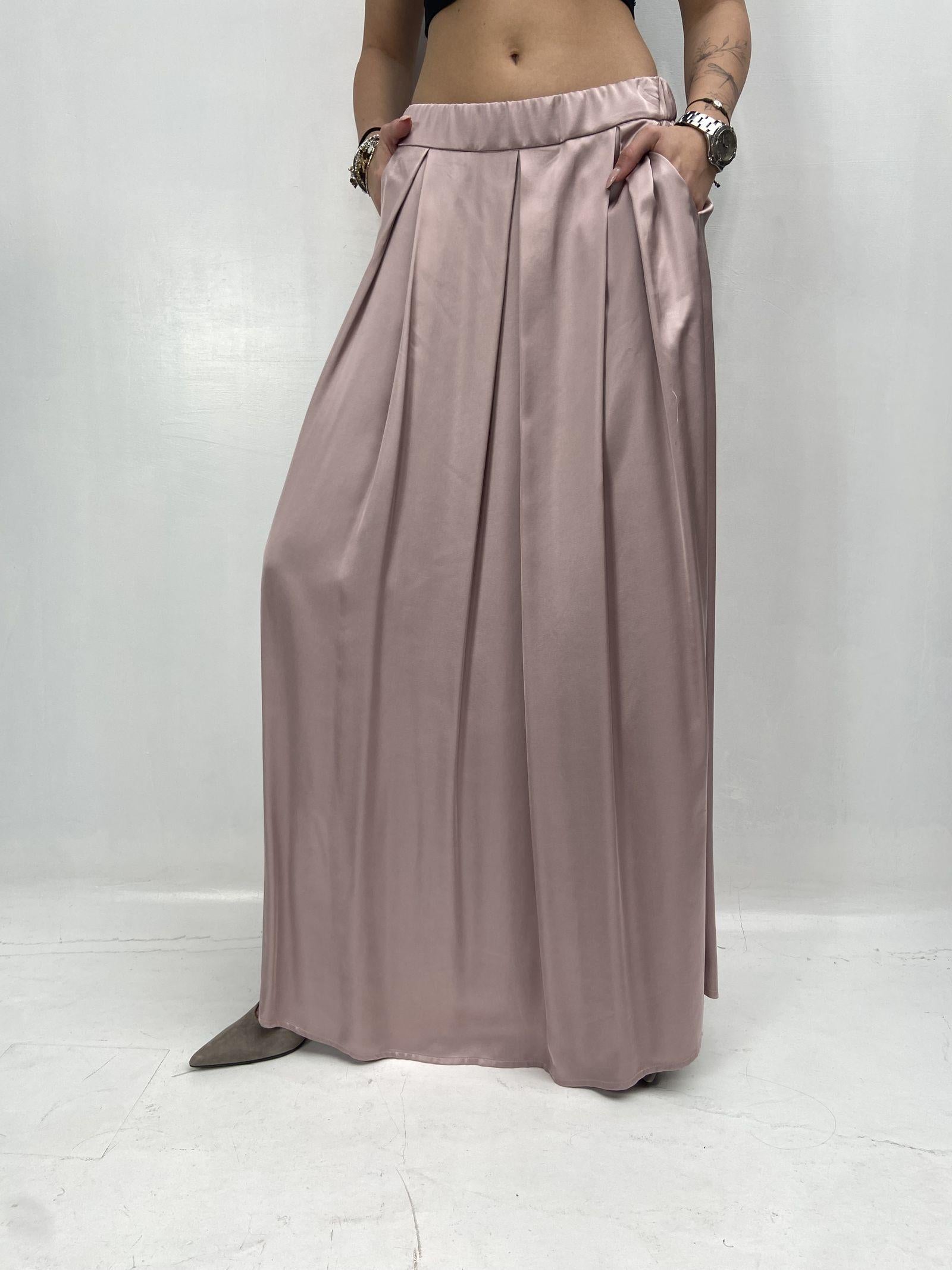 Gonna in raso con pieghe SK1027 CIPRIA OFELIA 