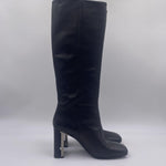Stivale alto con tacco metallico 1W3606D NERO VIC MATIE' 