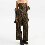 Top maculato EFW250123 VERDEKAKI ELEH 