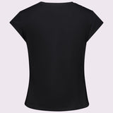 T-shirt con stampa e strass