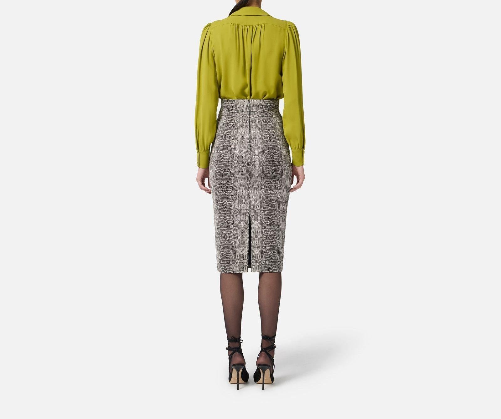 Gonna stampa pitone - Elisabetta Franchi GO14157E2 110 ELISABETTA FRANCHI 
