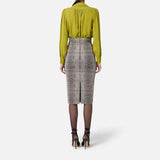 Gonna stampa pitone - Elisabetta Franchi GO14157E2 110 ELISABETTA FRANCHI 
