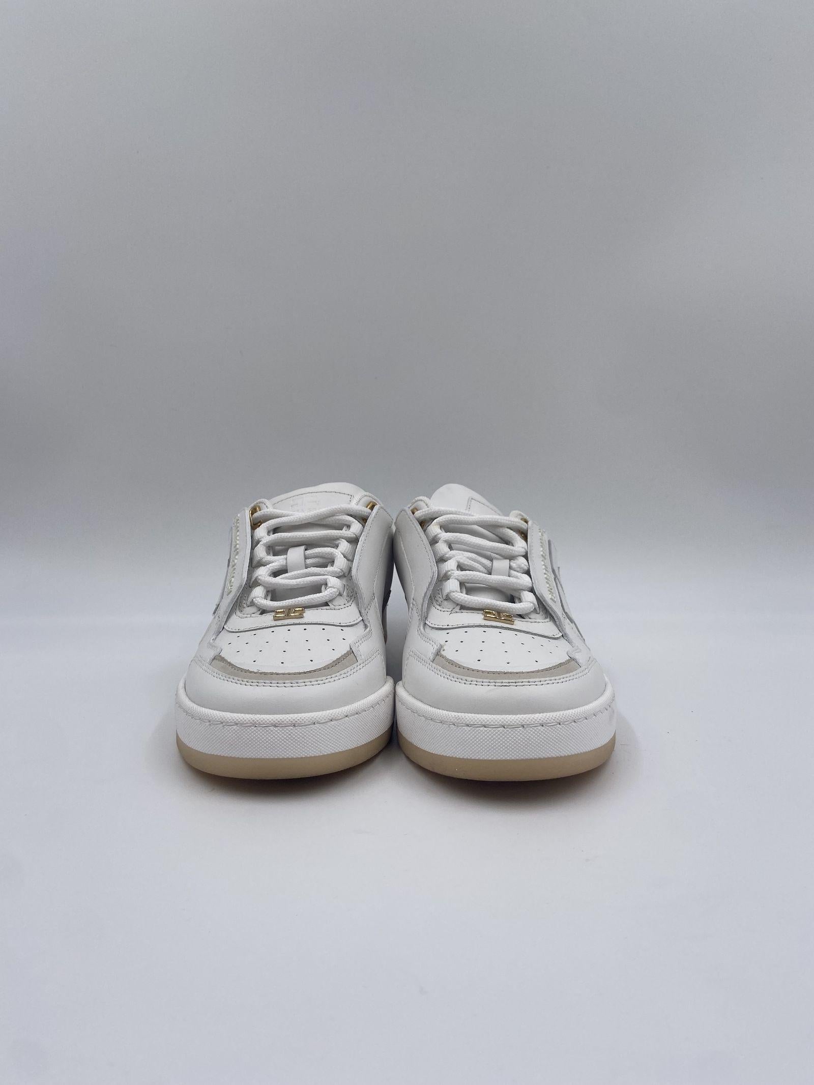 Sneakers in pelle con logo SA28G41E2 360 ELISABETTA FRANCHI 