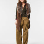 Gilet in ecovolpe piuma 40BBPIUMA 0605 NENETTE 