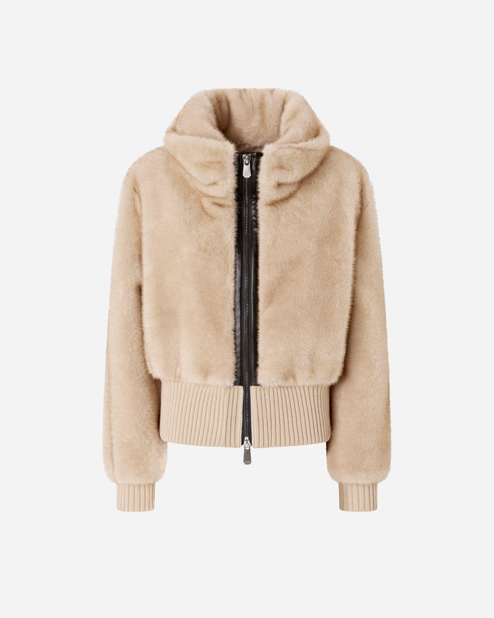 Giubbotto bomber pelliccia 105399A2PI C60 PINKO 