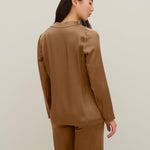 Giacca monopetto in satin IROM12 D1 23 CARLA G. 