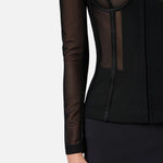 Giacca in tulle - Elisabetta Franchi GI13452E2 110 ELISABETTA FRANCHI 
