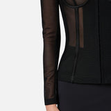 Giacca in tulle - Elisabetta Franchi GI13452E2 110 ELISABETTA FRANCHI 