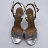 Sandalo aperto con mini strass