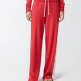 Pantalone felpa ampio con banda laterale