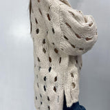 Maglia intrecciata - Ofelia JS376 BEIGE OFELIA 