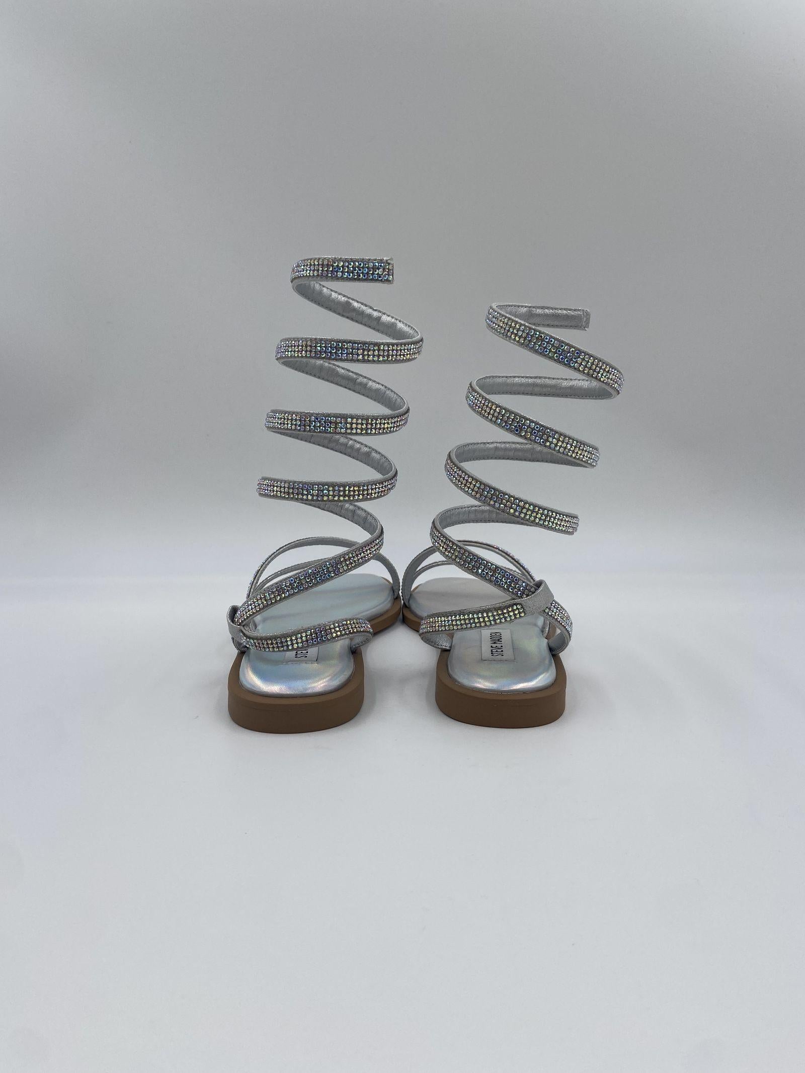 Sandalo Azaria con cinturino a spirale SMSAZARIA ARGENTO STEVE MADDEN 