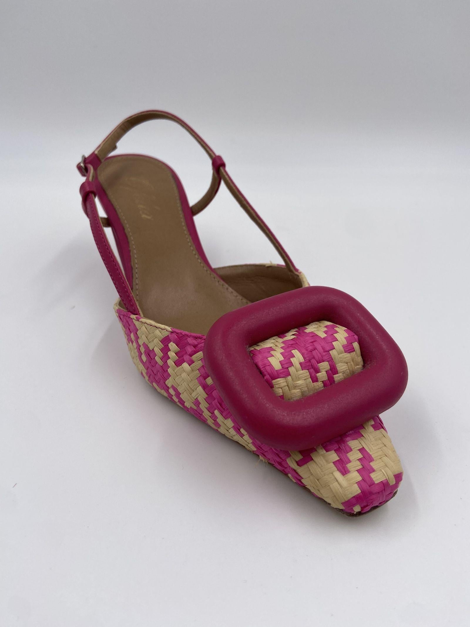 Slingback in raffia H2247 BEIGEFUXIA OFELIA 
