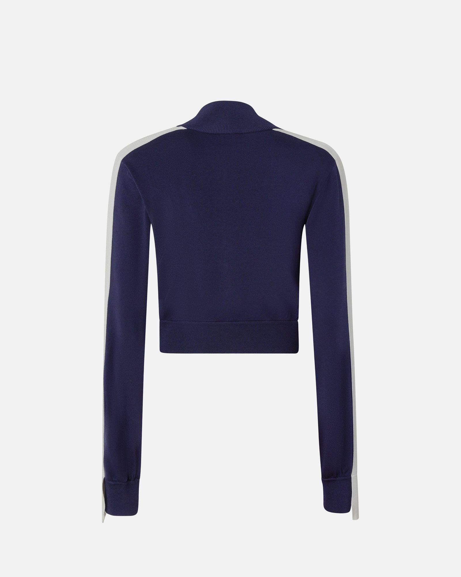 Felpa con zip in tessuto piquet 104738-A2FQ EZ1 PINKO 