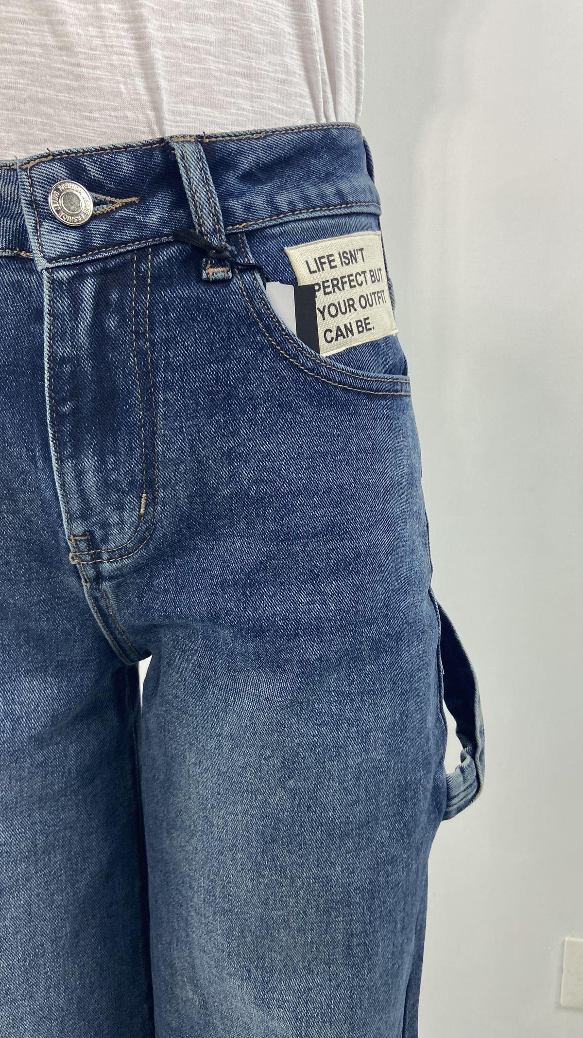Jeans wide leg con tascone - Ofelia LAF244 DENIM OFELIA 