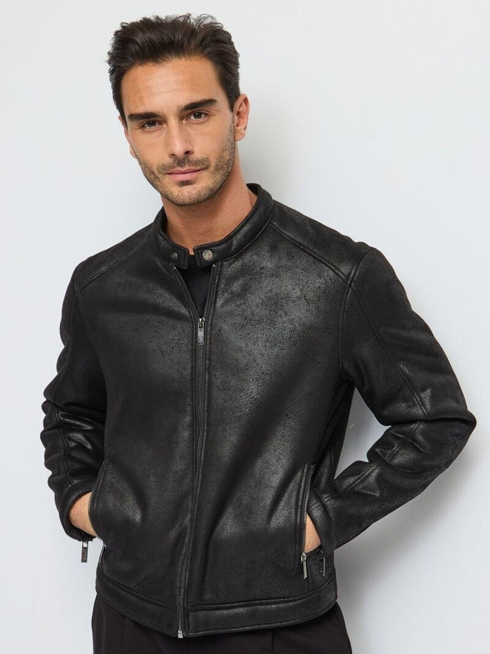 Giubbotto biker in similpelle 421GU38005 2001 GAUDI' 