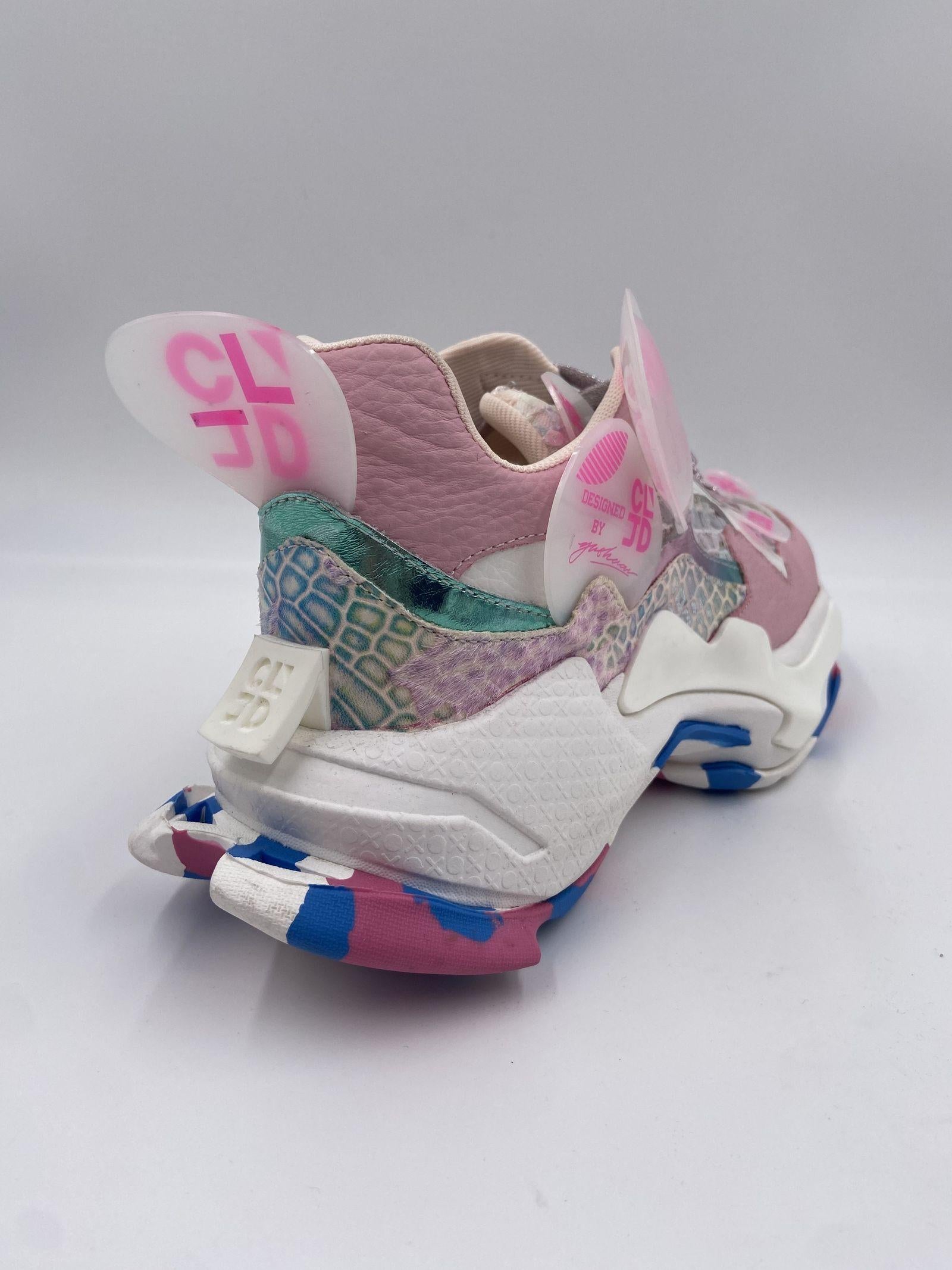 Sneakers rosa viola bianco 068 4801ROSA-VIOLA-BIANCO CLJD 