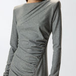 Abito midi con drappeggio 106126A2ZU I76 PINKO 