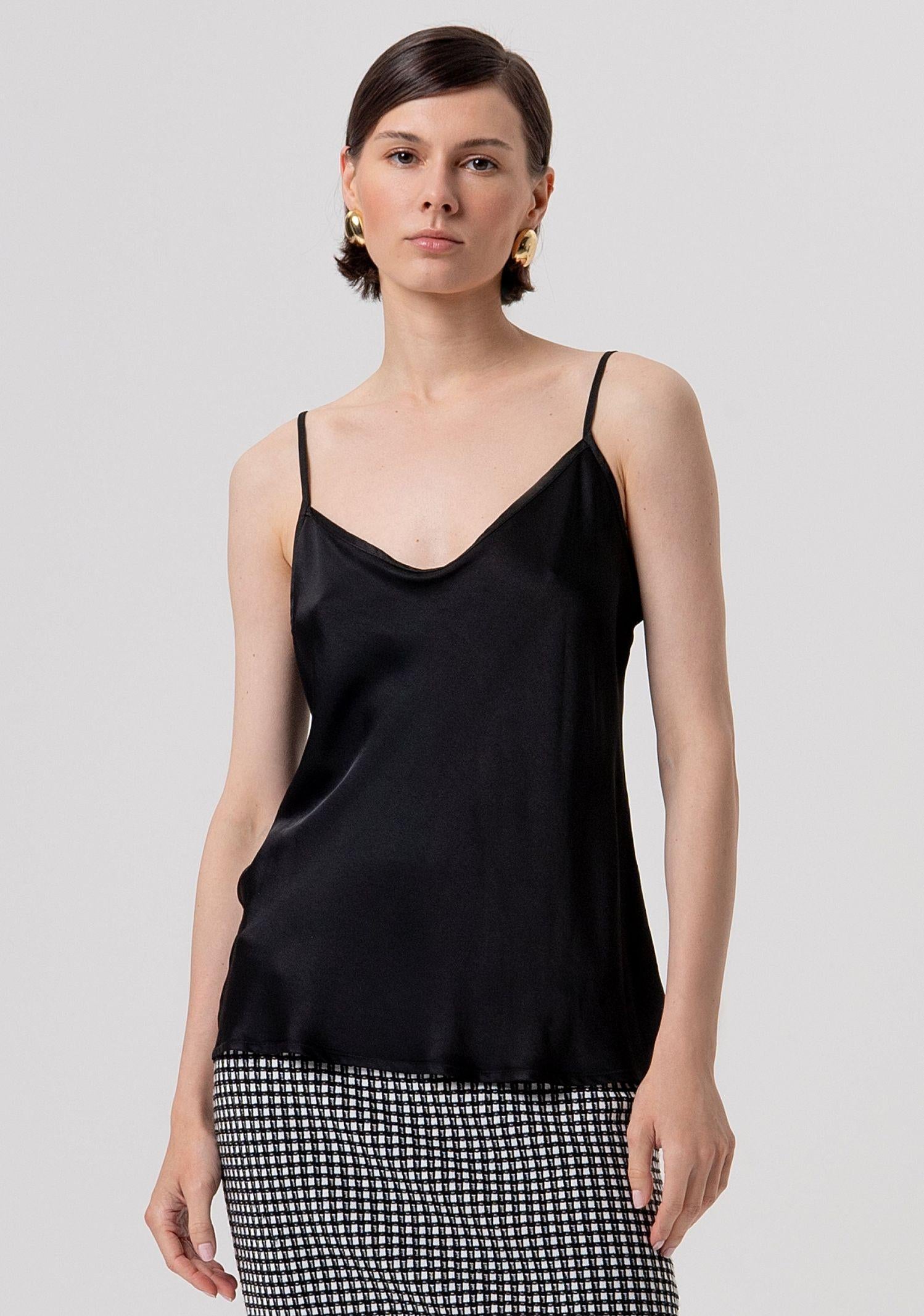 Top in raso FR26ST2033W41301 053 FRACOMINA 